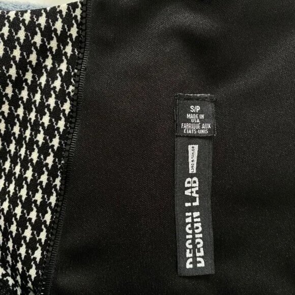 🎬✨ Design Lab - Lord & Taylor - Houndstooth Crop Top - Picture 6 of 9